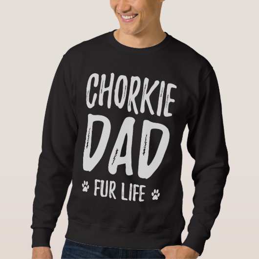 Chorkie Dog Dad Fur Life  Dog Trui (Voorkant)