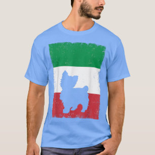 Chorkie Dog Italië Vlag Italiaanse mam Papa T-shirt