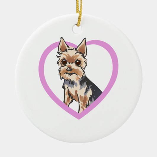 CHORKIE KERAMISCH ORNAMENT (Voorkant)