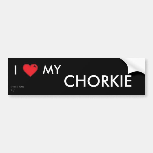 Chorkie Sticker (Voorkant)