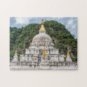 Chorten Kora - Oost-Bhutan, Himalaya, Azië Legpuzzel (Horizontaal)