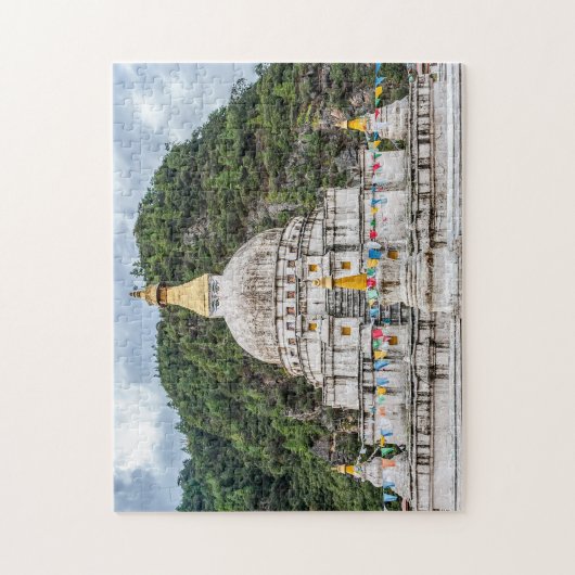 Chorten Kora - Oost-Bhutan, Himalaya, Azië Legpuzzel (Verticaal)