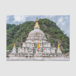 Chorten Kora - Oost-Bhutan, Himalaya, Azië Tissuepapier