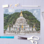 Chorten Kora - Oost-Bhutan, Himalaya, Azië Tissuepapier (Craft)