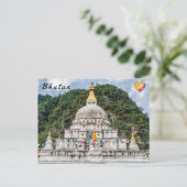 Chorten Kora - Oostelijk Bhutan, Himalaya, Azië Briefkaart (Staand voorkant)