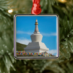 Chorten van Tagong-klooster Metalen Ornament