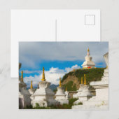 Chortens van Tagong-klooster Briefkaart (Voorkant / Achterkant)
