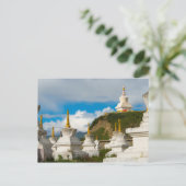 Chortens van Tagong-klooster Briefkaart (Staand voorkant)