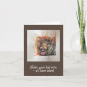 Chortling Warthog Groeten Kaart (Voorkant)