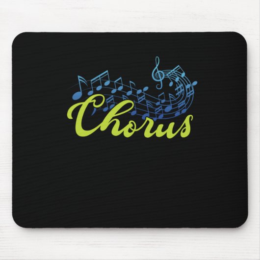 Chorus Choir Notes Conductor Choral Music Gift Muismat (Voorkant)