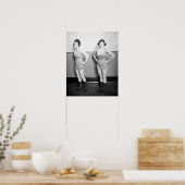 Chorus Girls, 1920. Antieke foto Poster (Keuken)