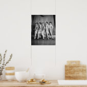 Chorus Girls, 1927. Oude foto Poster (Keuken)