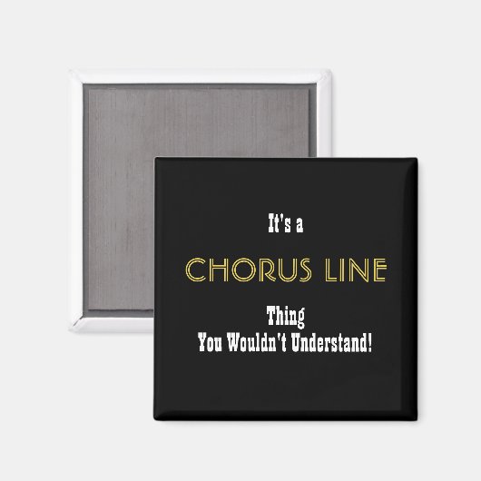 Chorus Line Magnet (Voorkant / Achterkant)