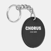 Chorus - Muziek Vibes Sleutelhanger (Voorkant Links)