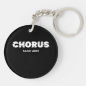 Chorus - Muziek Vibes Sleutelhanger (Achterkant)