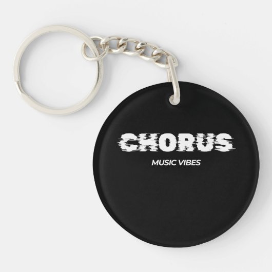 Chorus - Muziek Vibes Sleutelhanger (Voorkant)