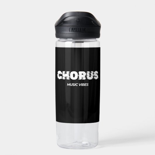 Chorus - Muziek Vibes Waterfles (Achterkant)
