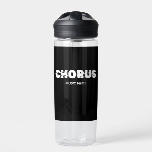 Chorus - Muziek Vibes Waterfles (Voorkant)