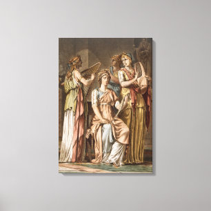 Chorus of Israel Women, costumes for "Esther" b Canvas Afdruk