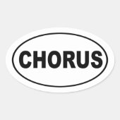 Chorus Ovale Sticker (Voorkant)