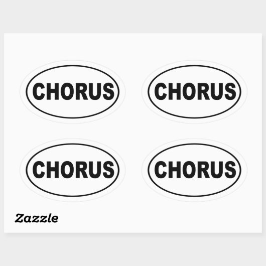 Chorus Ovale Sticker (Vel)