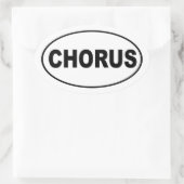 Chorus Ovale Sticker (Tas)