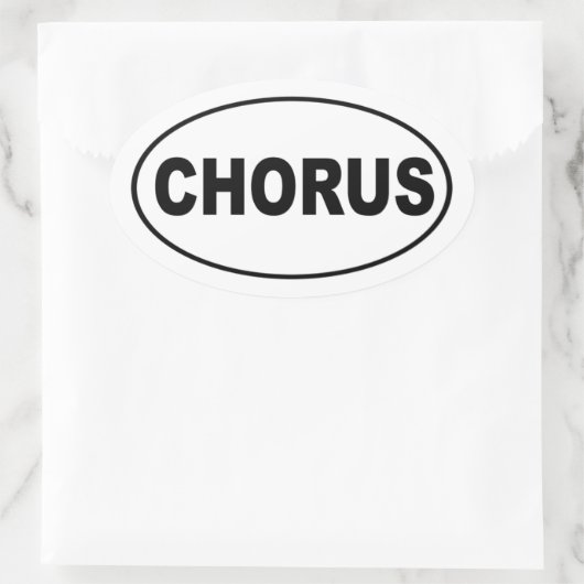 Chorus Ovale Sticker (Tas)