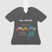 Chorus Teacher Appreciation Day Notes, Geweldige Ornament (achterkant)