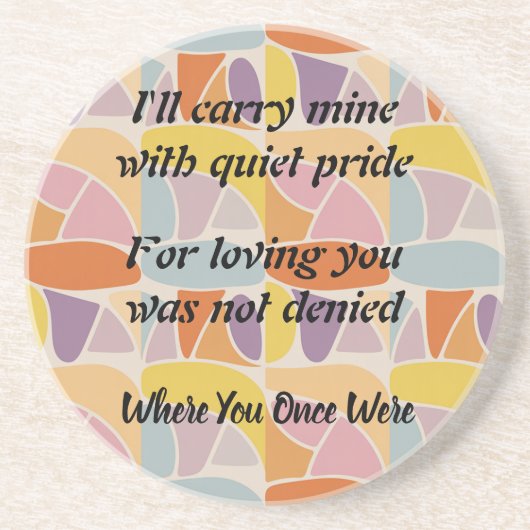 Chosen Again and Always, video version Zandsteen Onderzetter (Voorkant)