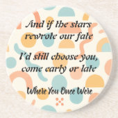 Chosen Again and Always Zandsteen Onderzetter (Voorkant)