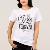 Chosen & Forgiven Ephesians 1:4 Identity Tri-Blend Shirt (Voorkant)