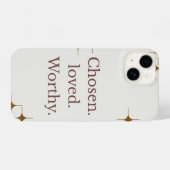 "Chosen Loved Worthy" IPhone 14 telefoonhoesje iPhone Hoesje (Achterkant horizontaal)