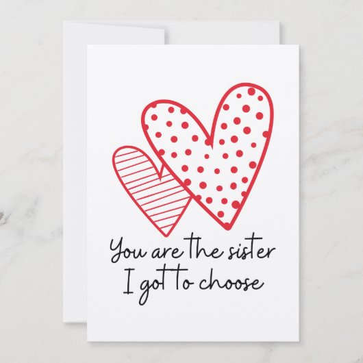 Chosen Sister Bedankkaart (Voorkant)