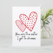 Chosen Sister Bedankkaart (Staand voorkant)