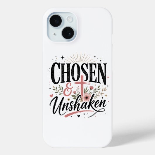 Chosen & Unshaken iPhone Hoesje (Achterkant)