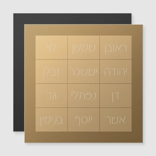 Choshen Mishpat de Biblical Priestplate (Voorkant / Achterkant)