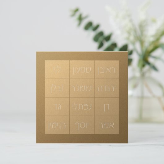 Choshen Mishpat de Biblical Priestplate (Staand voorkant)