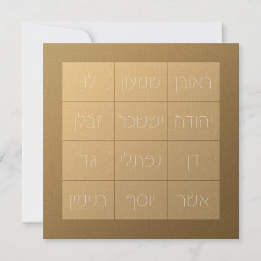 Choshen Mishpat de Biblical Priestplate (Voorkant)