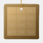 Choshen Mishpat de Biblical Priestplate Keramisch Ornament (Achterkant)