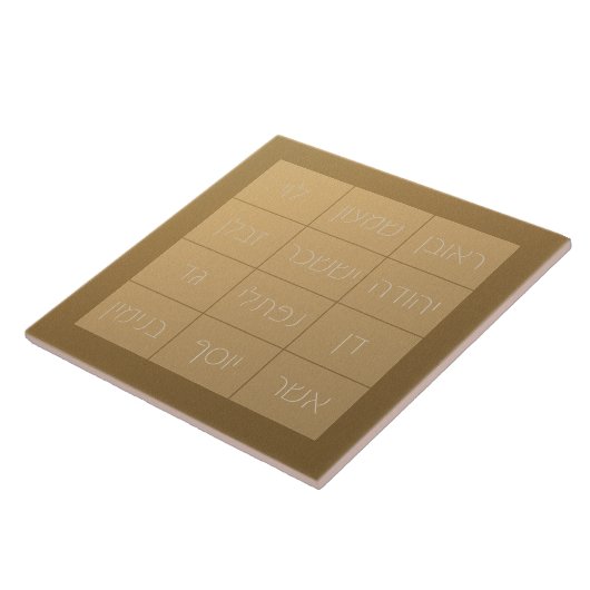 Choshen Mishpat de Biblical Priestplate Tegeltje (Zijkant)