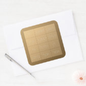 Choshen Mishpat de Biblical Priestplate Vierkante Sticker (Envelop)