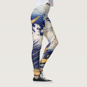 Choshi in de provincie Simosa door Hokusai Leggings (Rechts)