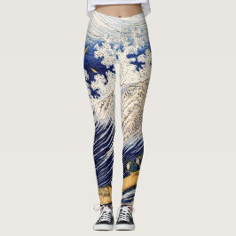 Choshi in de provincie Simosa door Hokusai Leggings