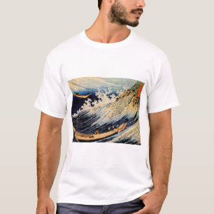 Choshi in de provincie Simosa door Katsushika Hoku T-shirt