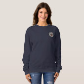Chosholm Clan Badge & Tartan Dames Sweatshirt (Voorkant volledig)