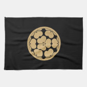 Chosokabe Mon Japans samurai clan Theedoek (Horizontaal)