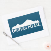 Choteau Montana alsjeblieft Rechthoekige Sticker (Envelop)