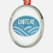 Choteau Montana Outdoors Metalen Ornament (Links)