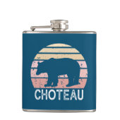 Choteau Montana Retro Beer Heupfles (Voorkant)