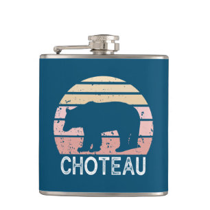 Choteau Montana Retro Beer Heupfles